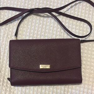 Kate Spade Purple Crossbody Bag with Gold Hardware